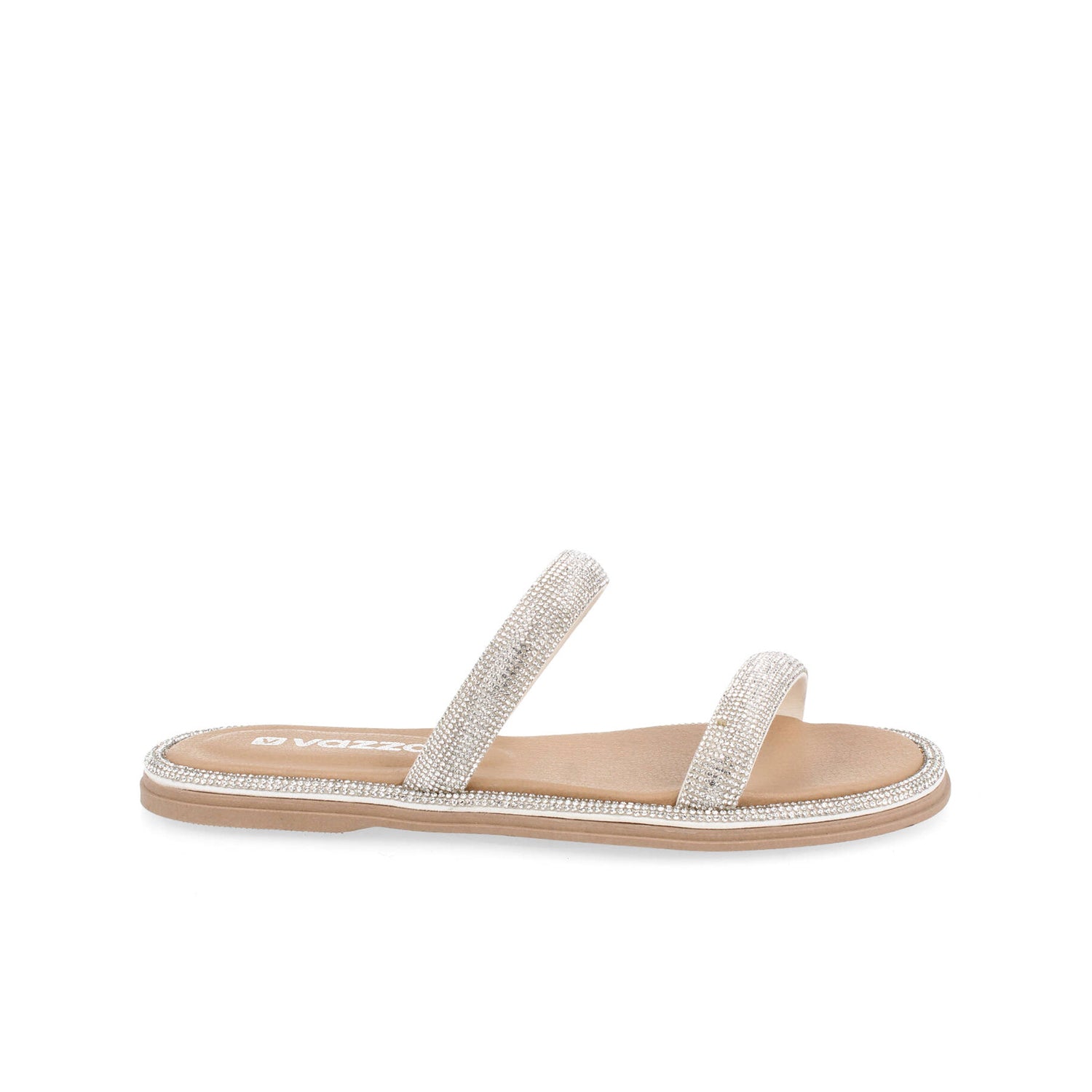 Sandalia Casual Vazza color Plata para Mujer