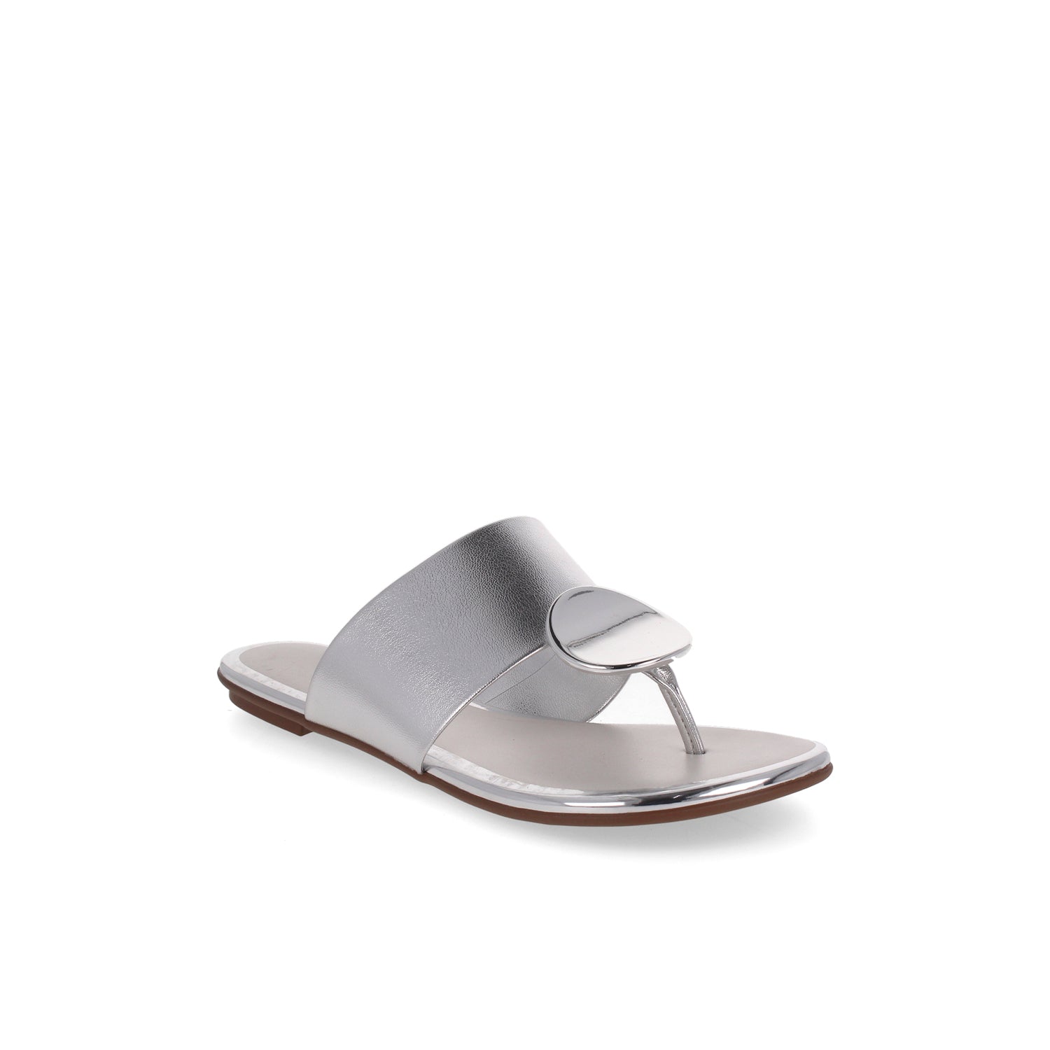 Sandalia Casual Vazza color Plateado para Mujer