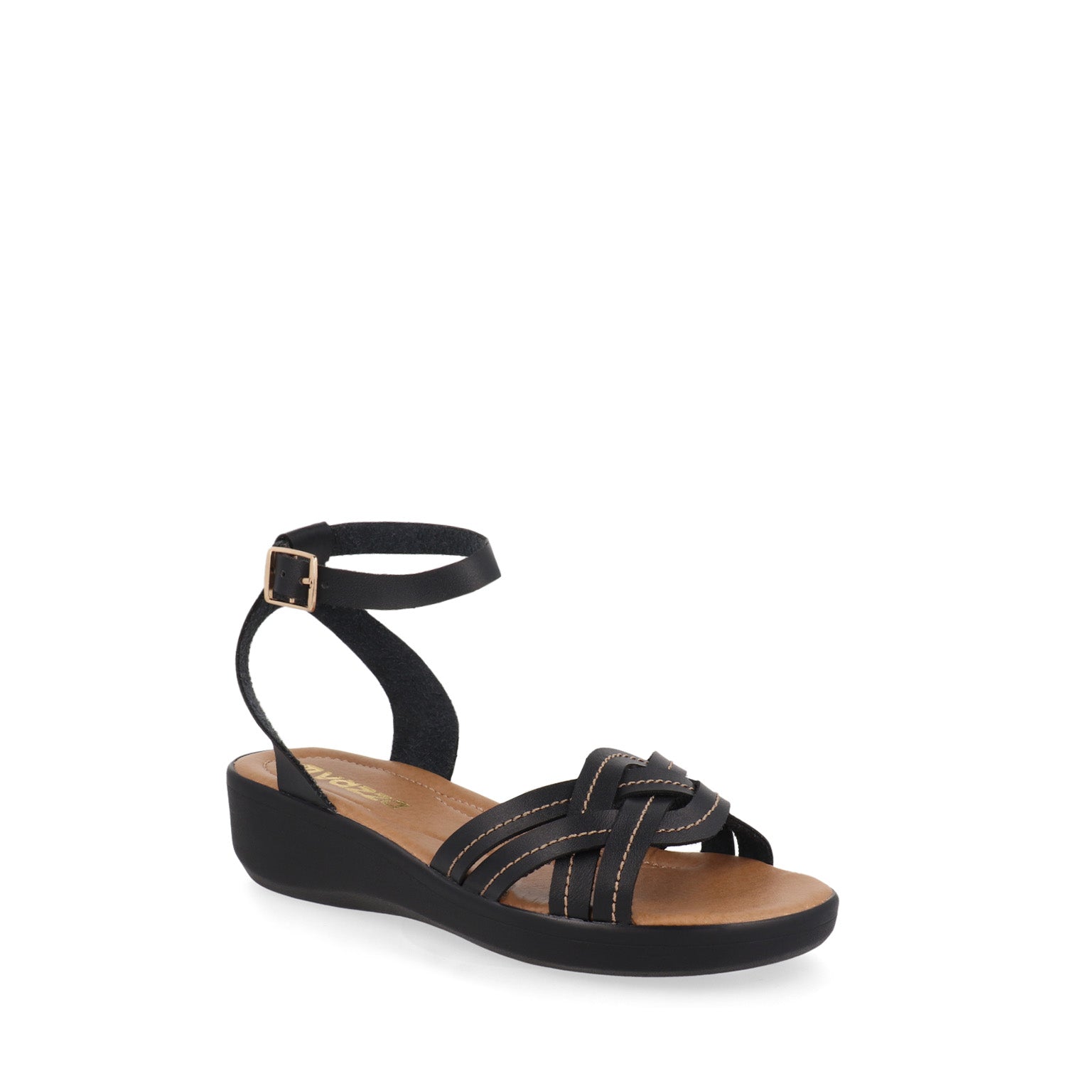 Sandalia Confort Vazza color Negro para Mujer