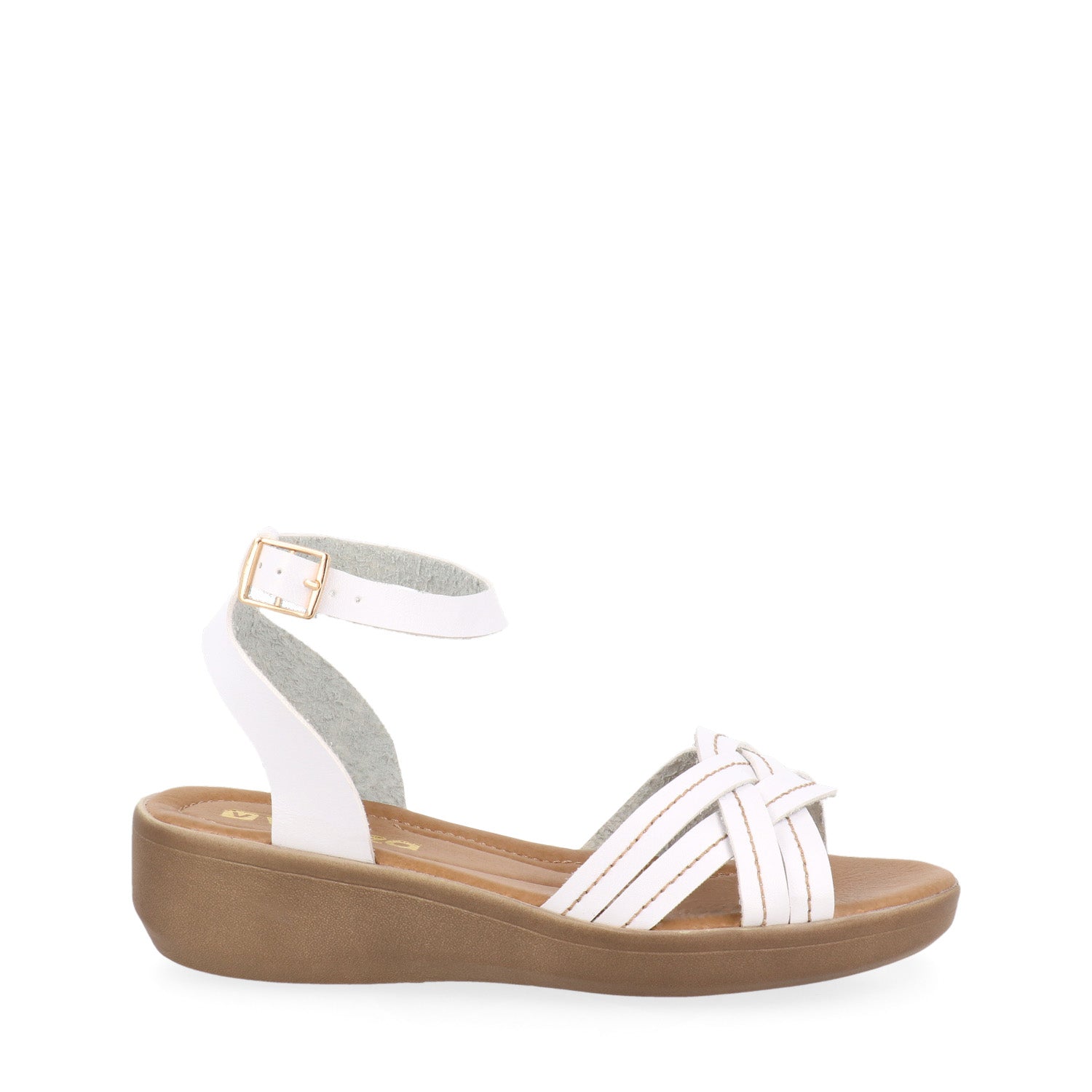 Sandalia Confort Vazza color Blanco para Mujer