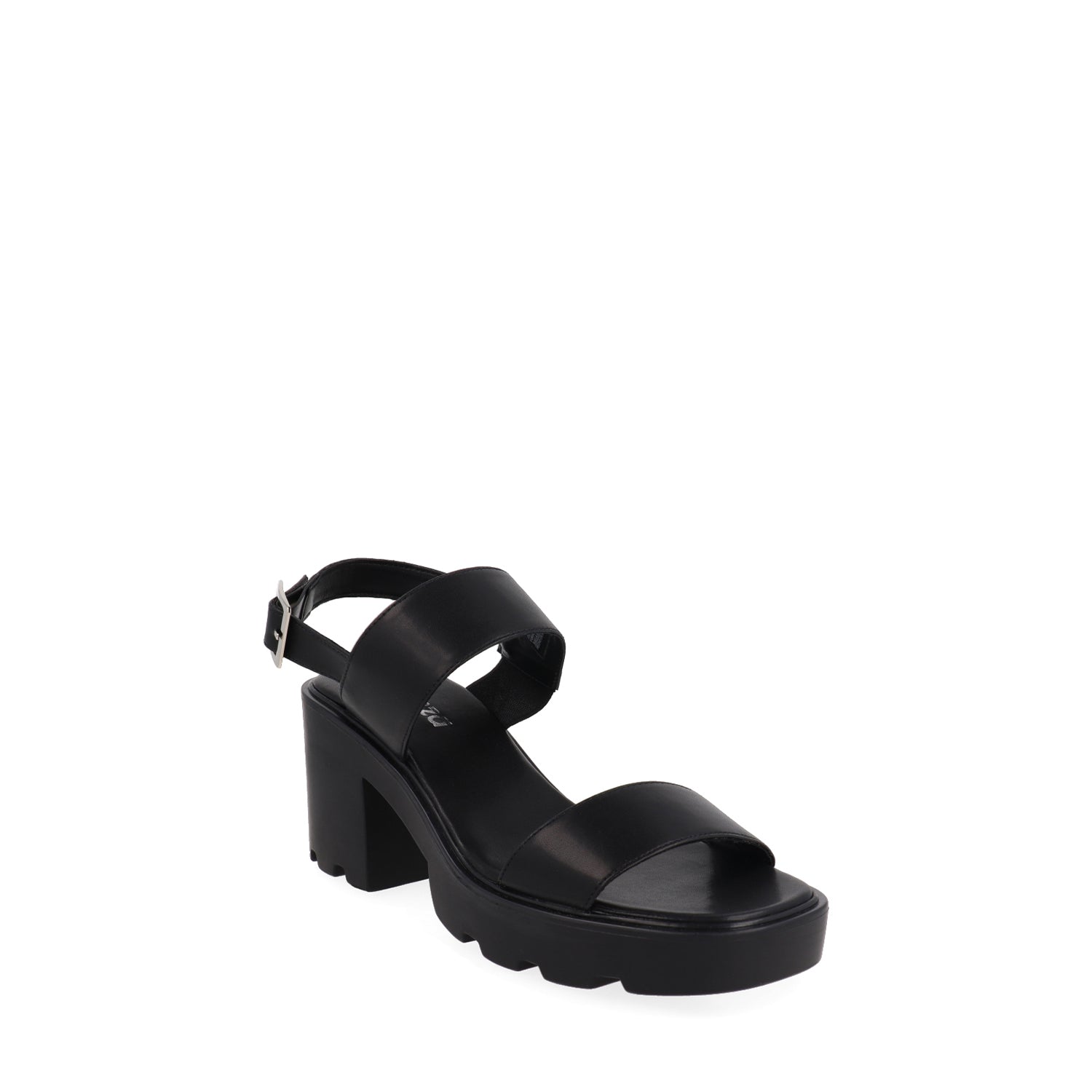 Sandalia de TacÃ³n Vazza color Negro para Mujer