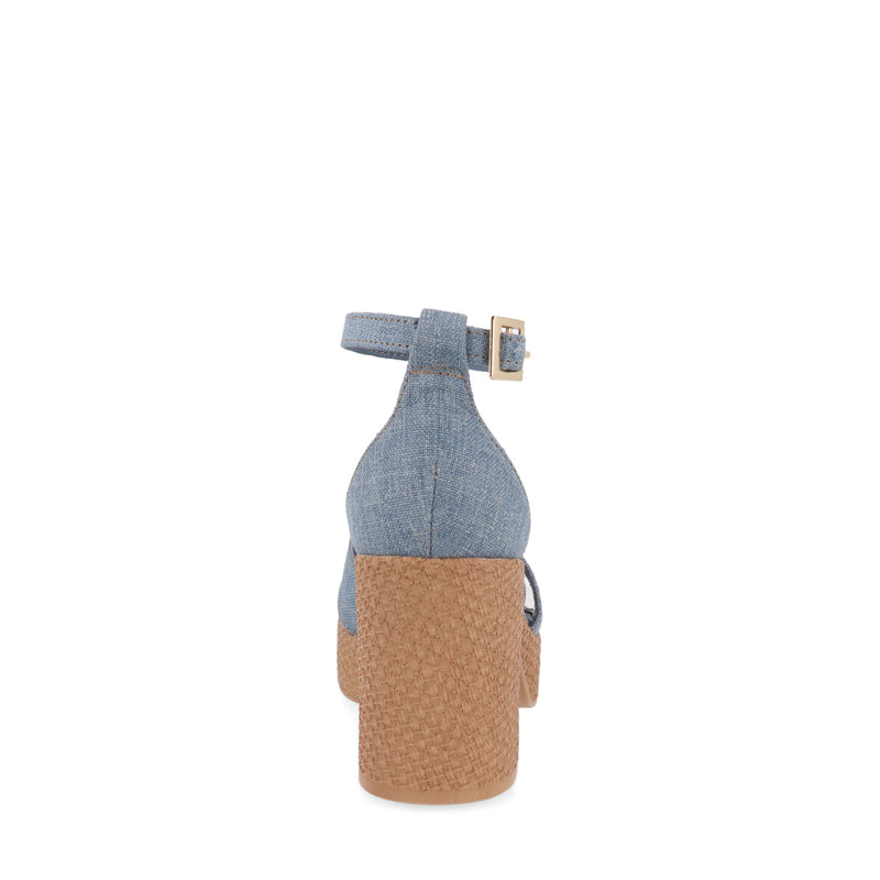 Sandalia de tacón  Vazza color Mezclilla para Mujer