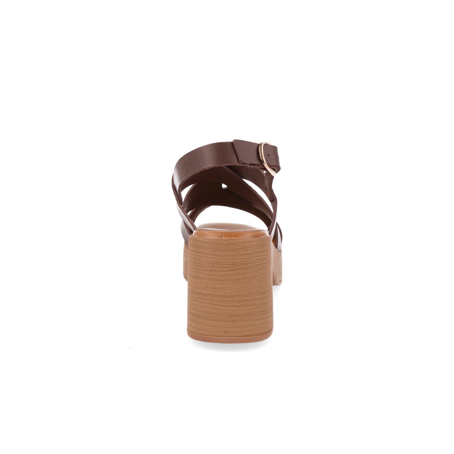 Sandalia Casual Vazza color Café para Mujer