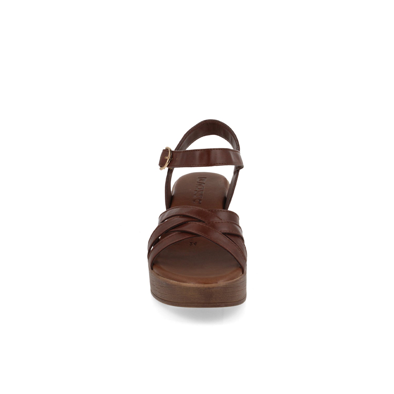 Sandalia Casual Vazza color Cafe Obscuro para Mujer