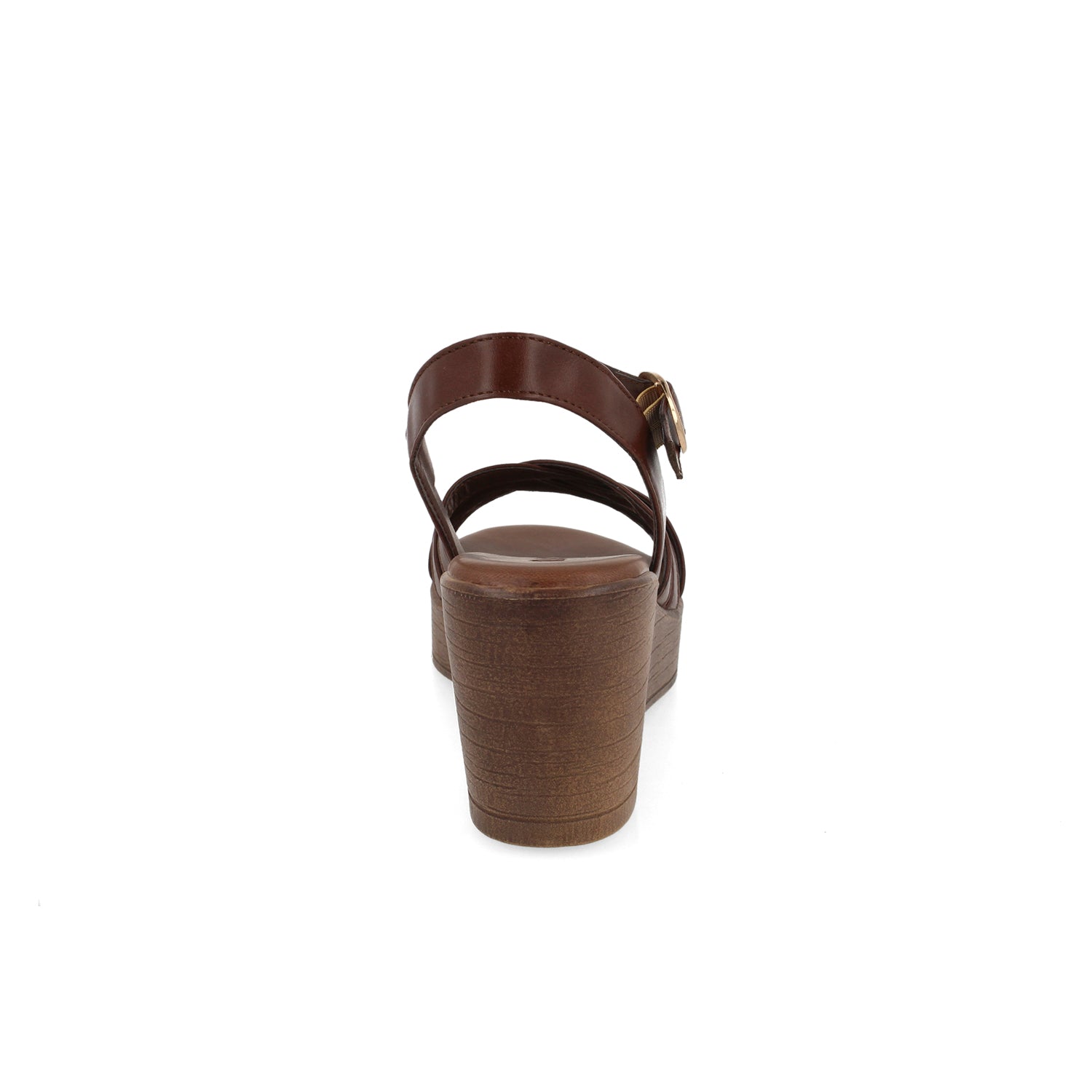 Sandalia Casual Vazza color Cafe Obscuro para Mujer