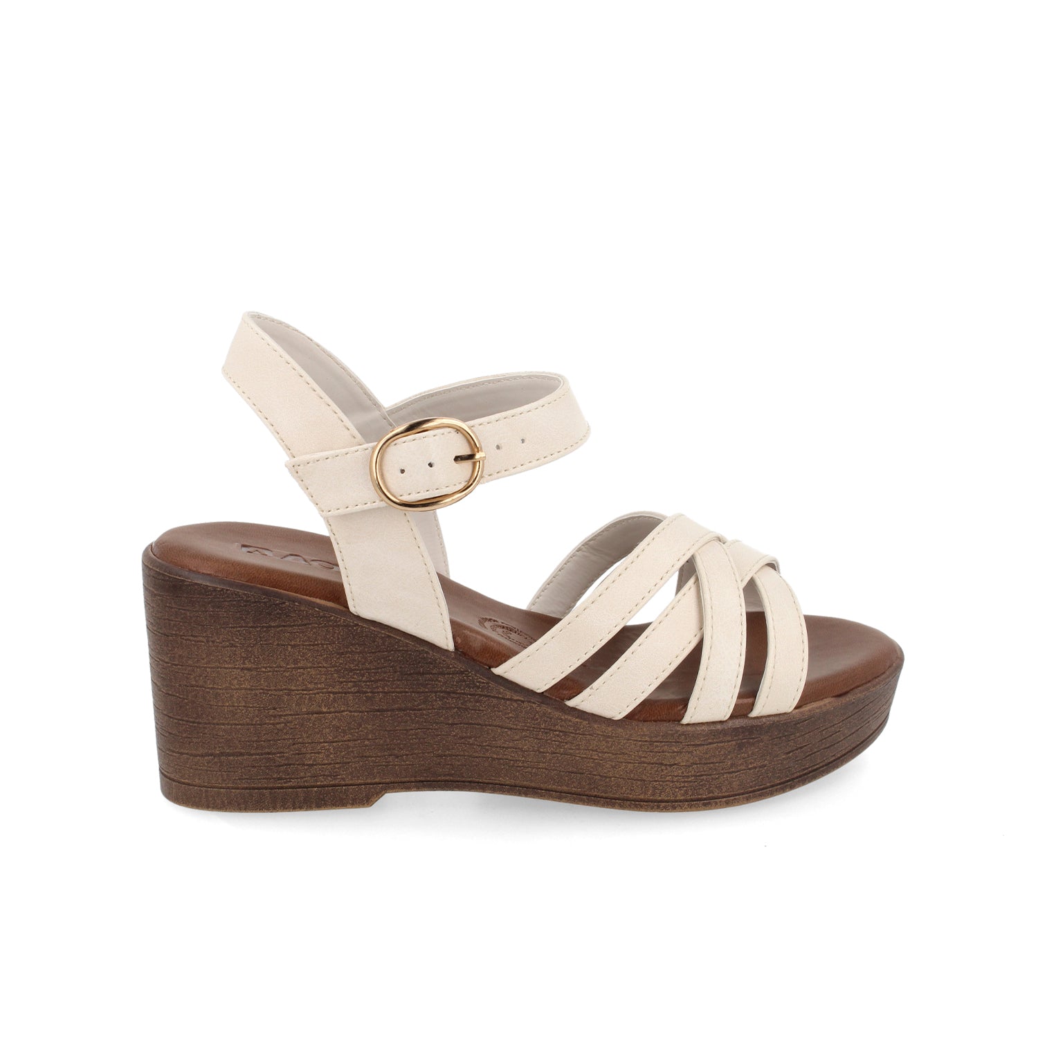 Sandalia Casual Vazza color Arenilla para Mujer