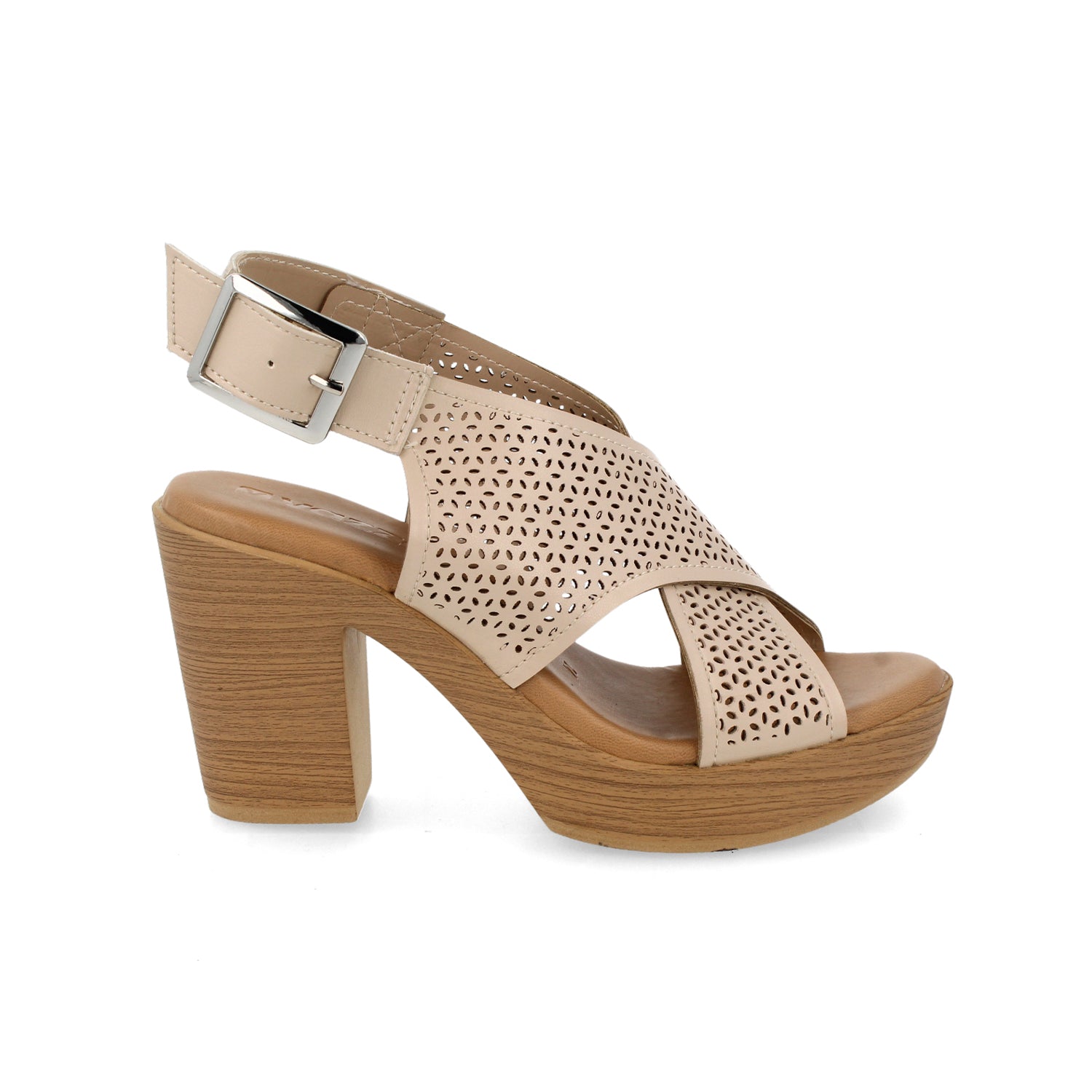 Sandalia Casual Vazza color Ostion para Mujer