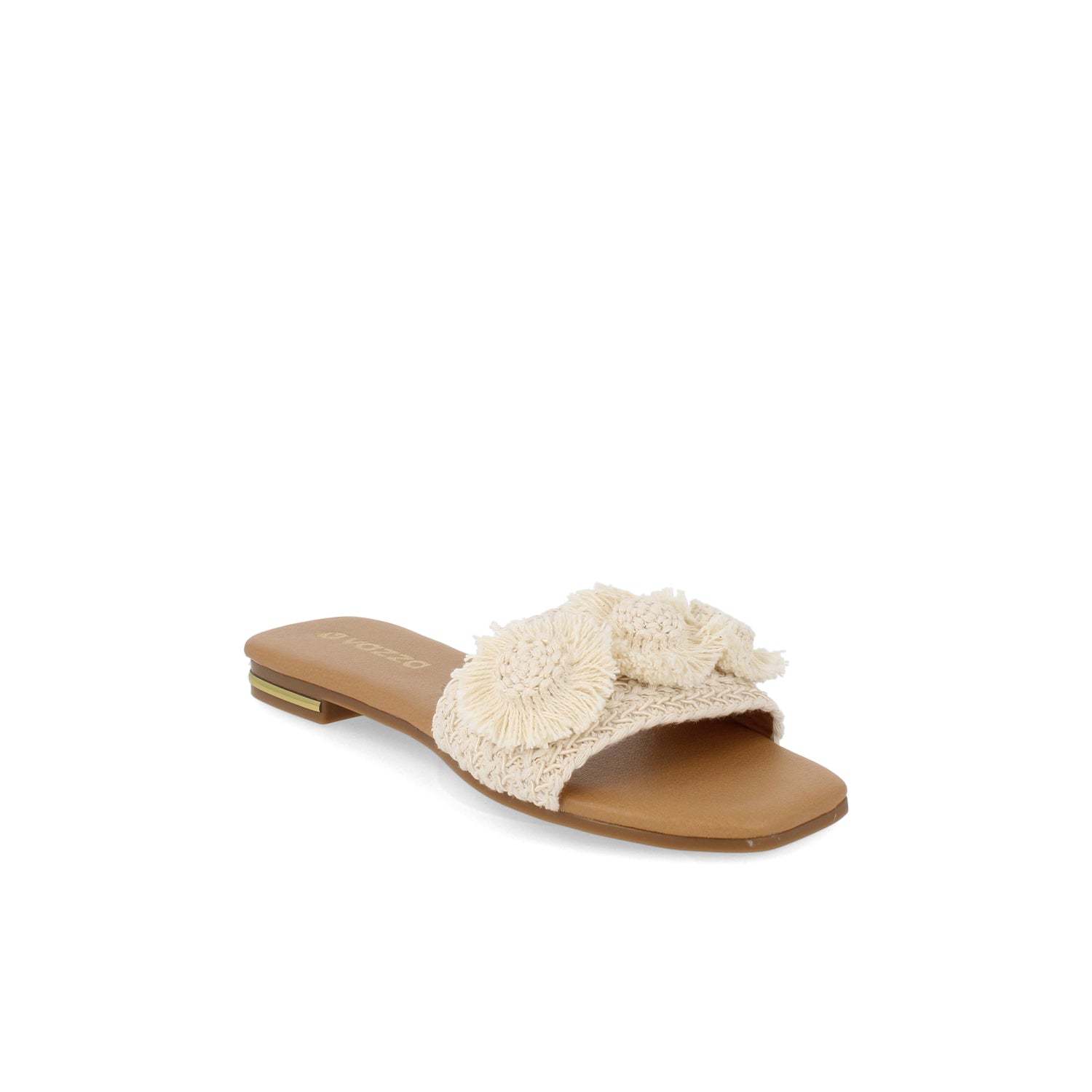 Sandalia Casual Vazza color Latte para Mujer