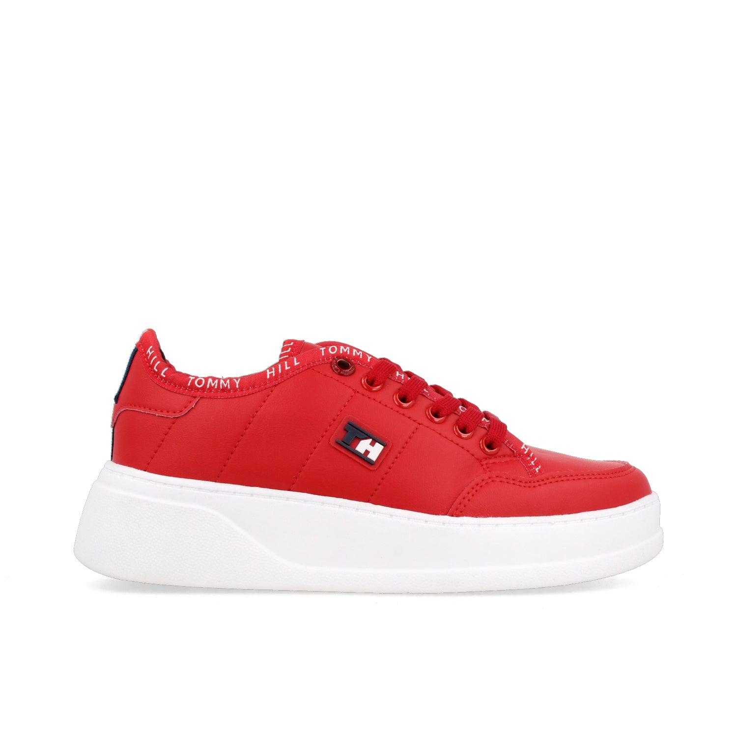 Tenis Urbano Tommy Hill color Rojo para Mujer - Main Image