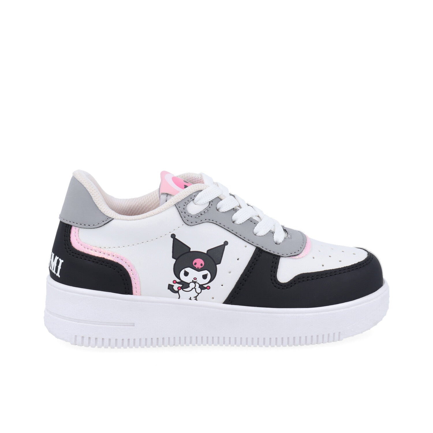 Tenis Urbano Kuromi color Blanco con Negro para Junior Niña