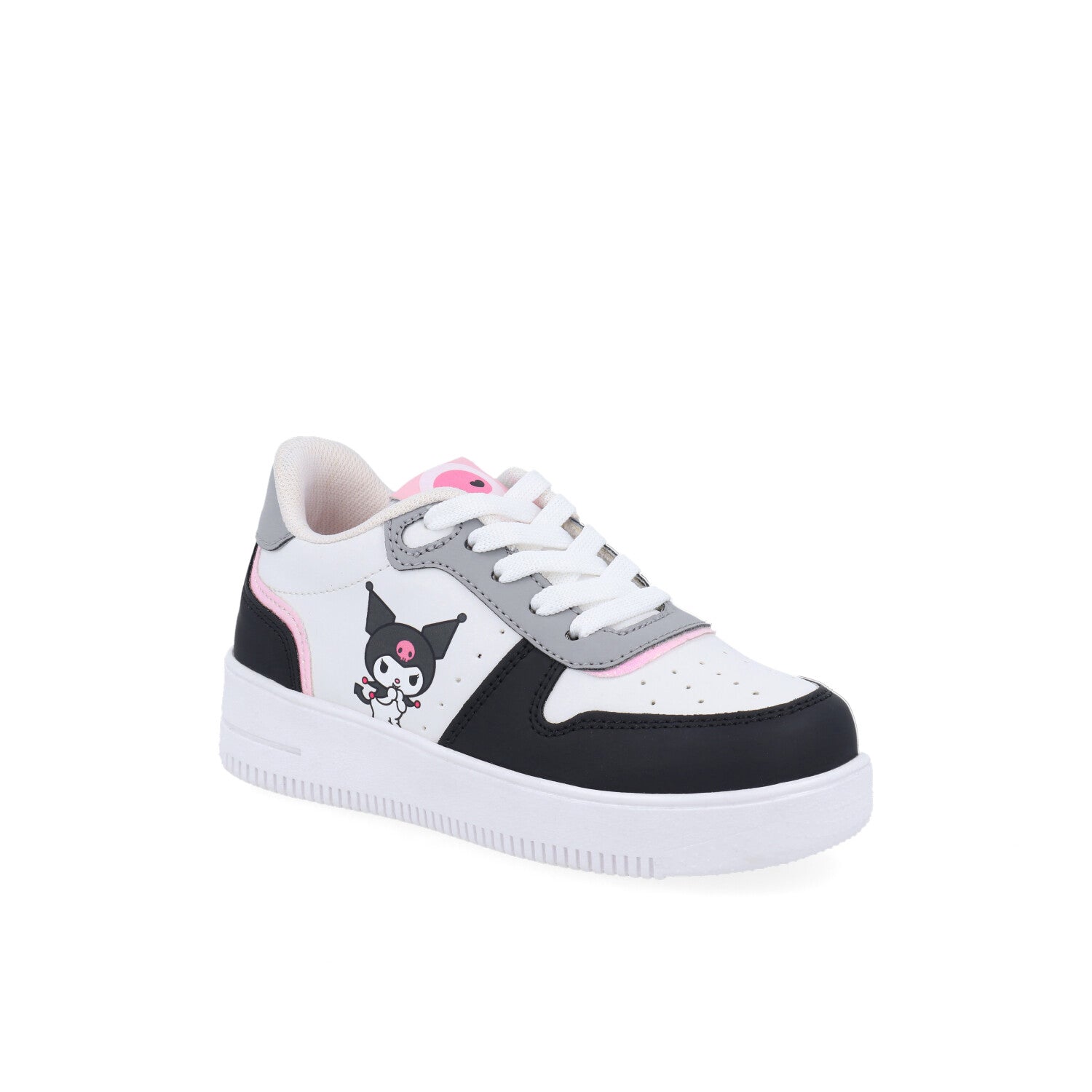 Tenis Urbano Kuromi color Blanco con Negro para Junior Niña