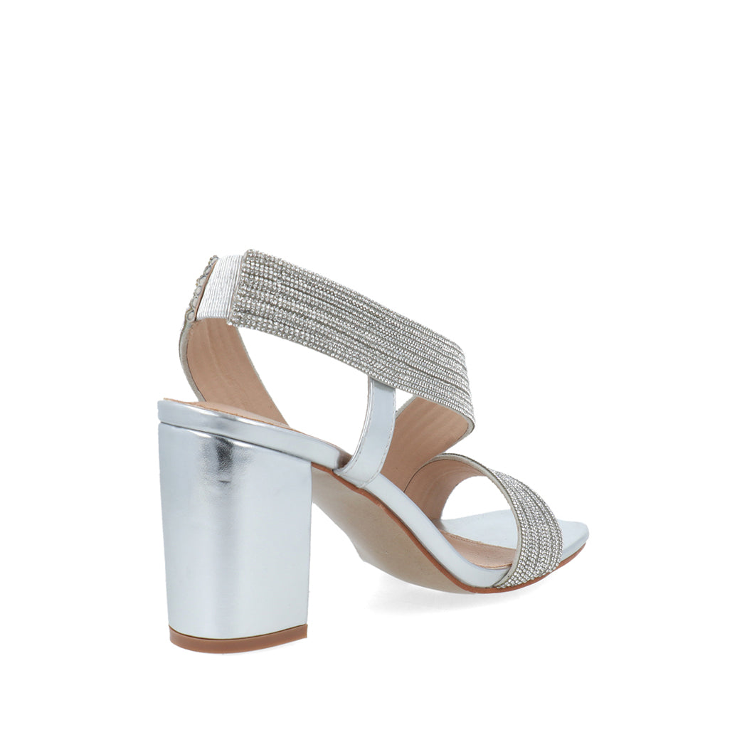 Zapatilla de Fiesta Vazza color Plata para Mujer