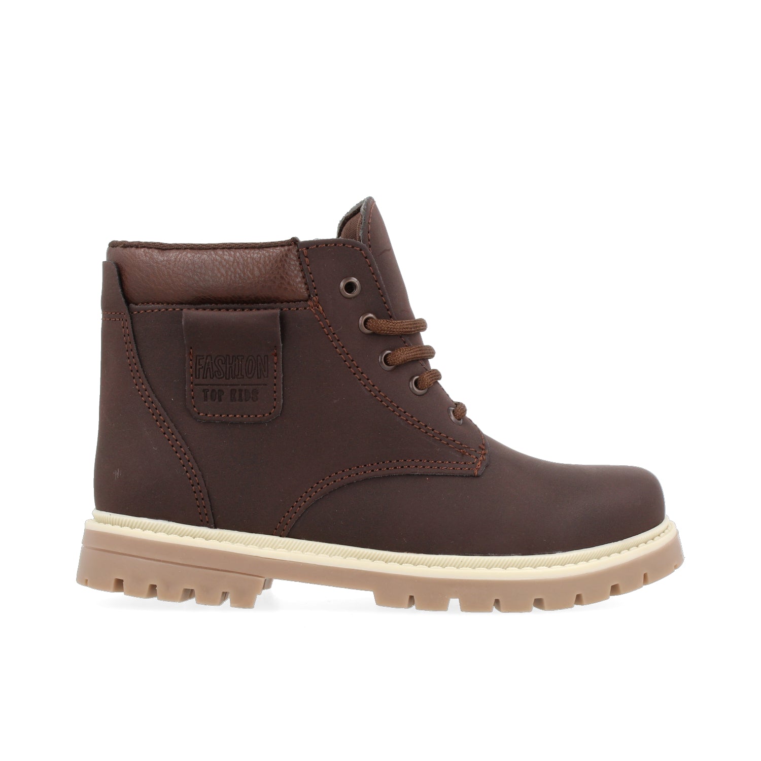 Botin Casual Vazza color Cafe para Niño