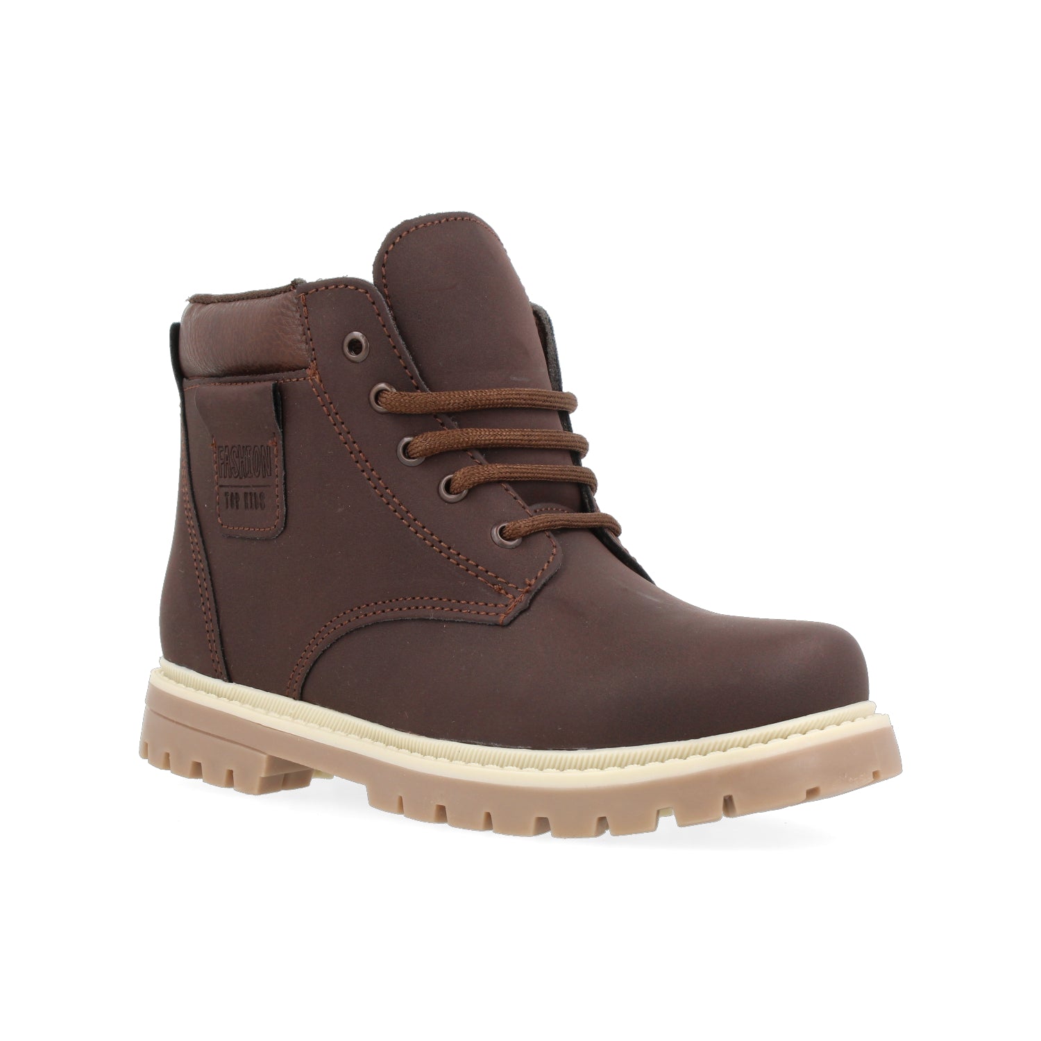 Botin Casual Vazza color Cafe para Niño