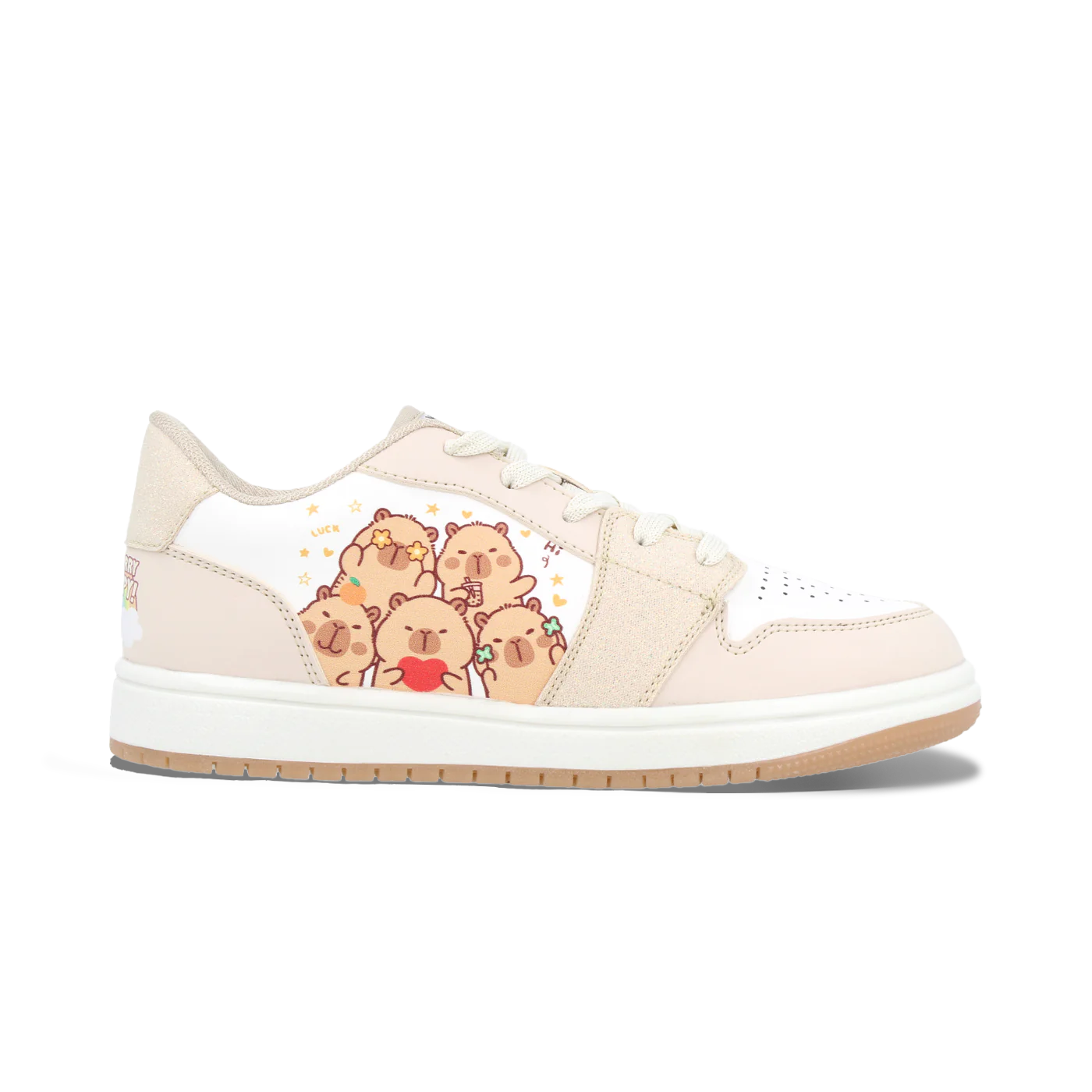 Tenis Urbano Vavito color Blanco para Niña con estampado de Capibara