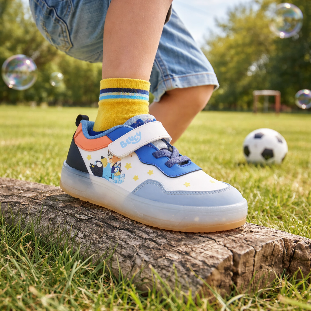 Tenis Urbano Tropicana con imagen de Bluey color Blanco para Niño