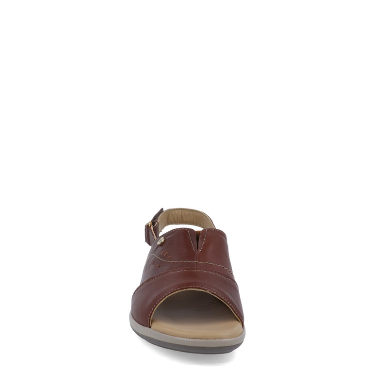 Sandalia confort Flexi color café para mujer