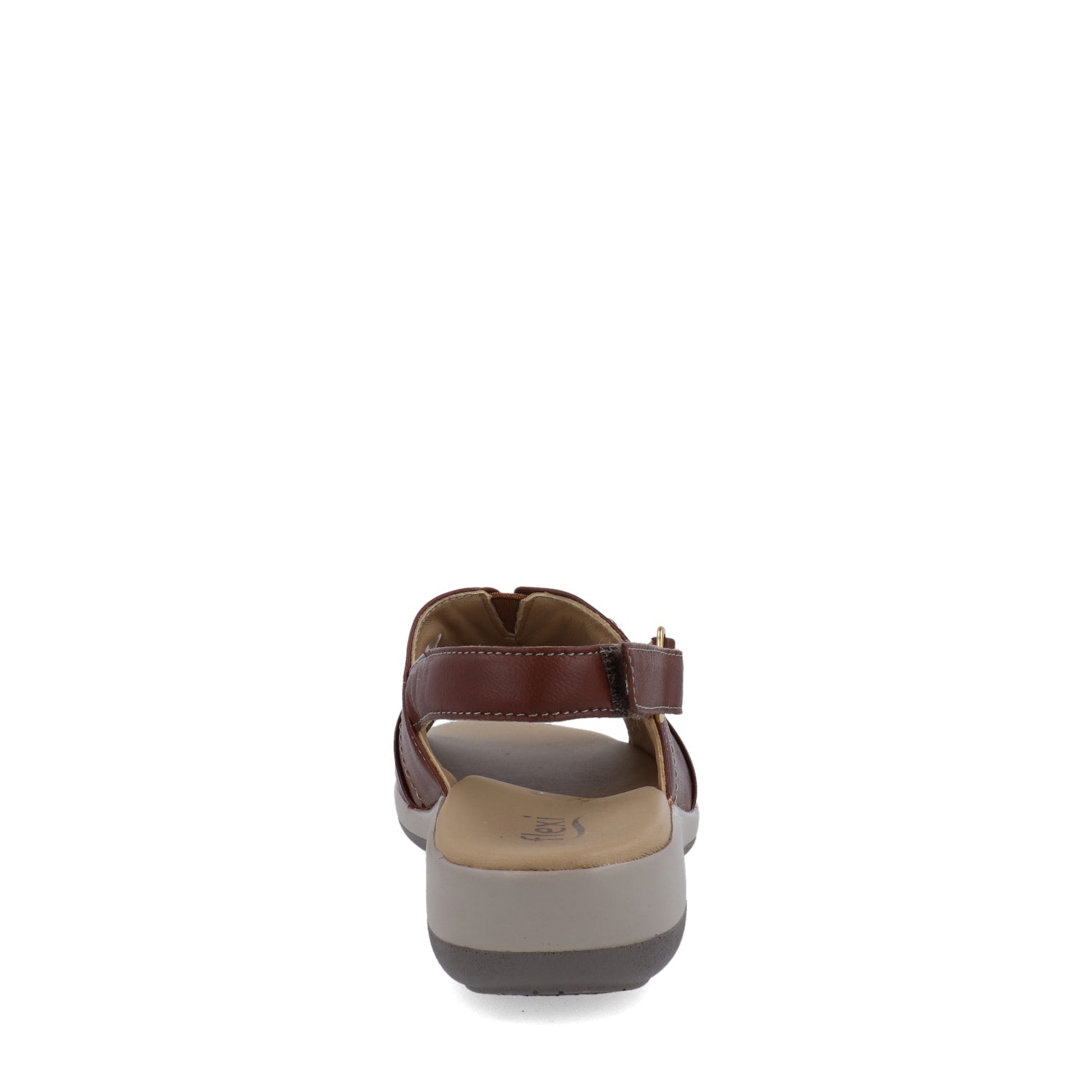 Sandalia confort Flexi color café para mujer