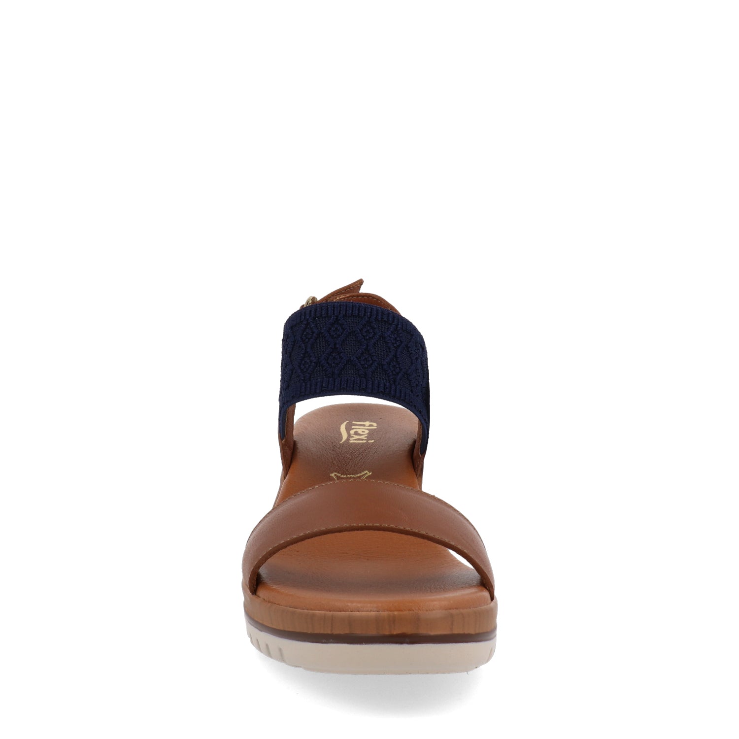 Sandalia casual Flexi color café para mujer
