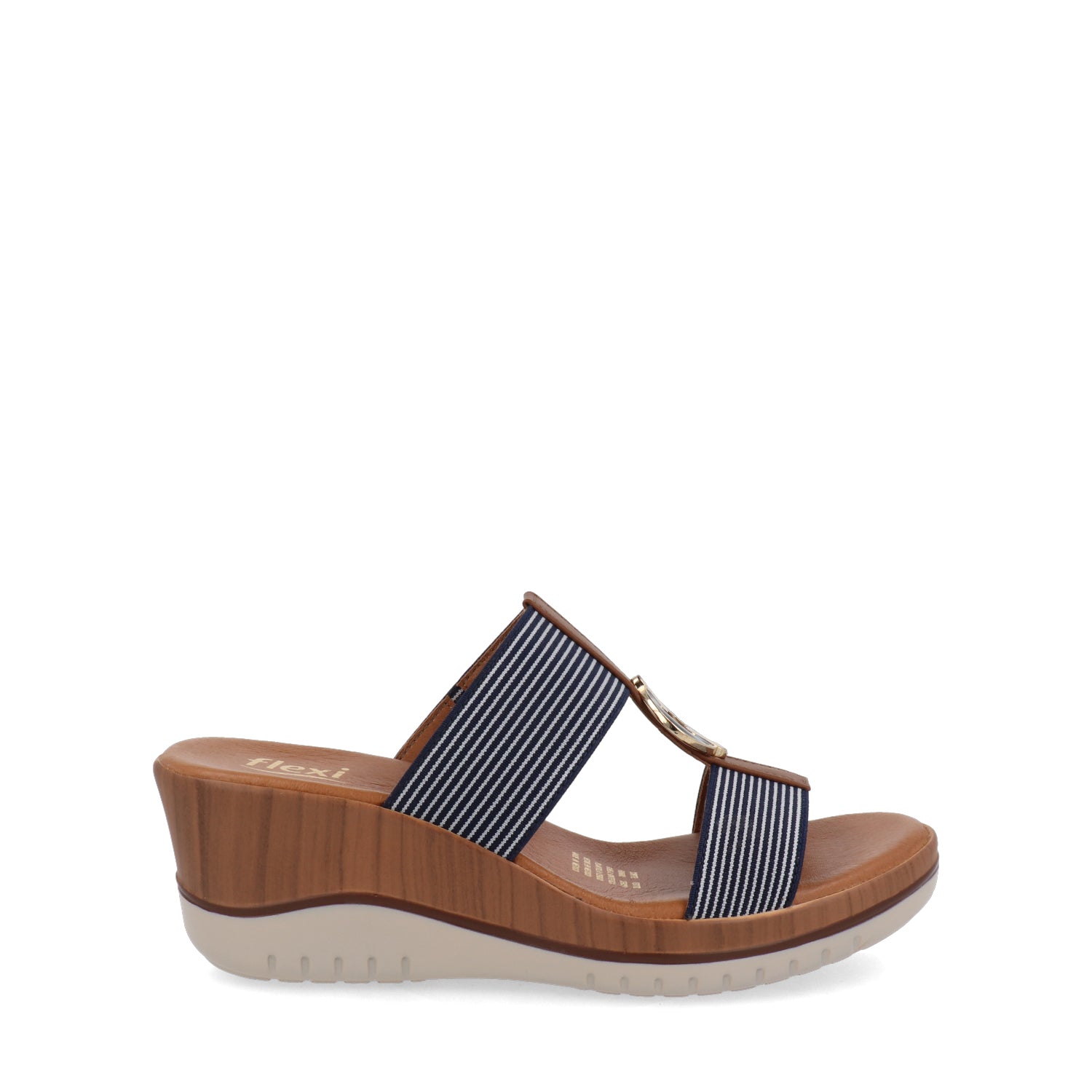 Sandalia casual Flexi color azul para mujer