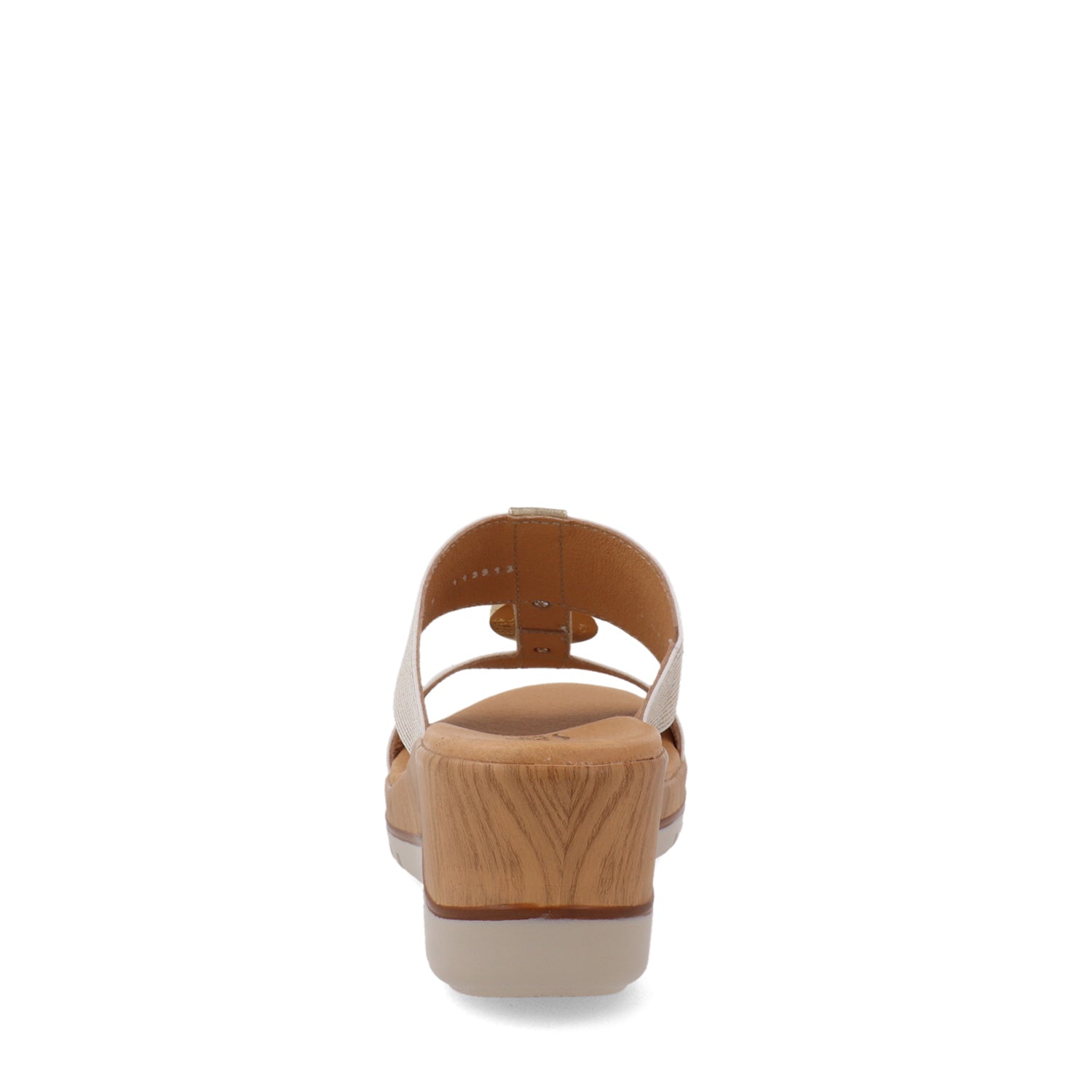 Sandalia casual Flexi color oro para mujer