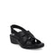 Sandalia confort Flexi color negro para mujer