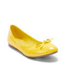 Balerina para mujer de charol color amarillo
