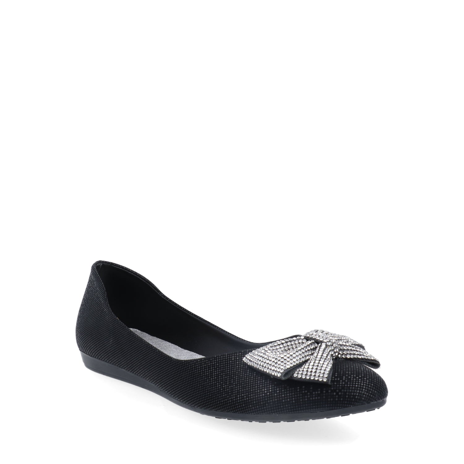 Ballerina Casual Vazza color Negro decorada con moño para Mujer