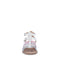 Sandalia de piso Bambino color blanco diseño correas multicolor para niña