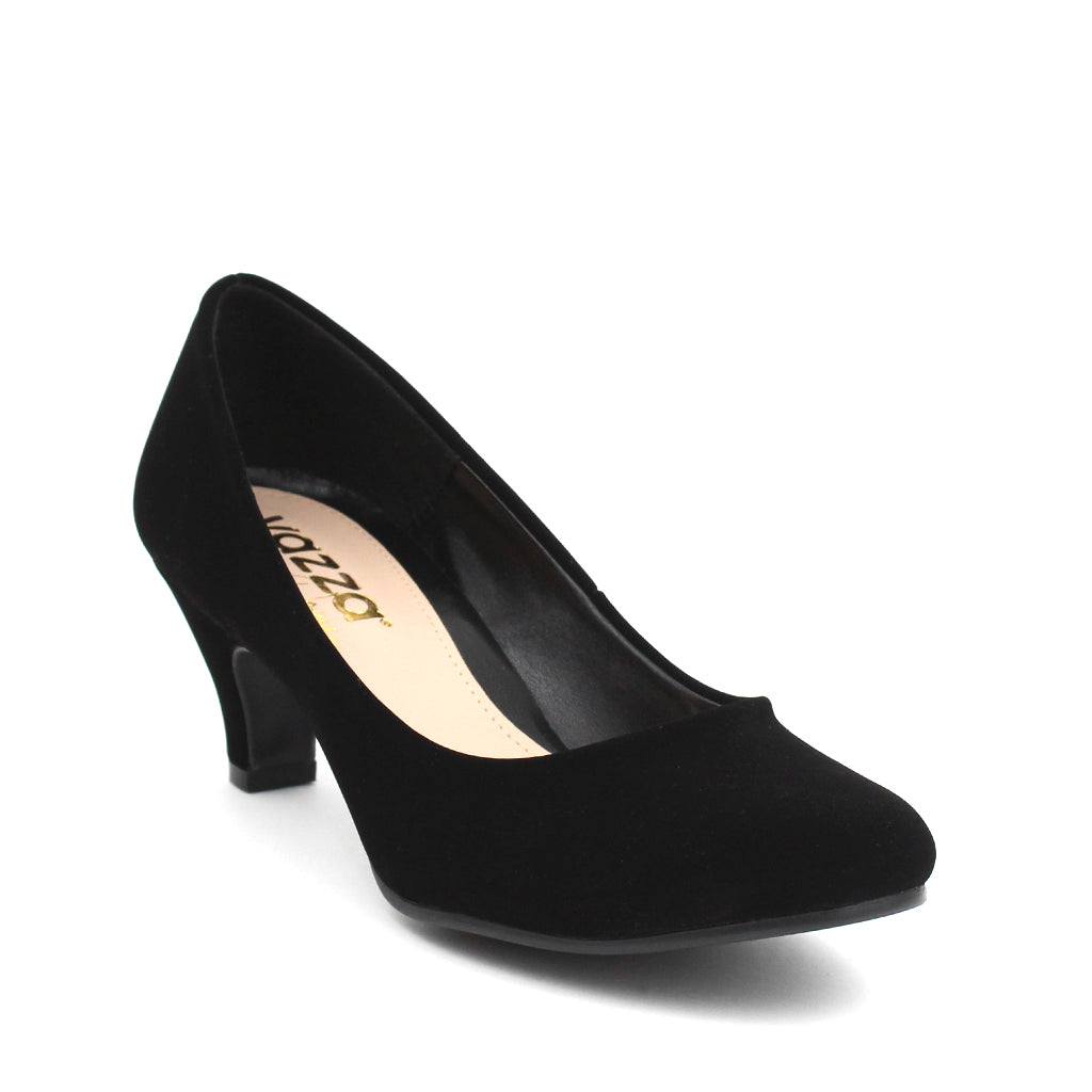 Zapatilla para mujer de nobuck color negro