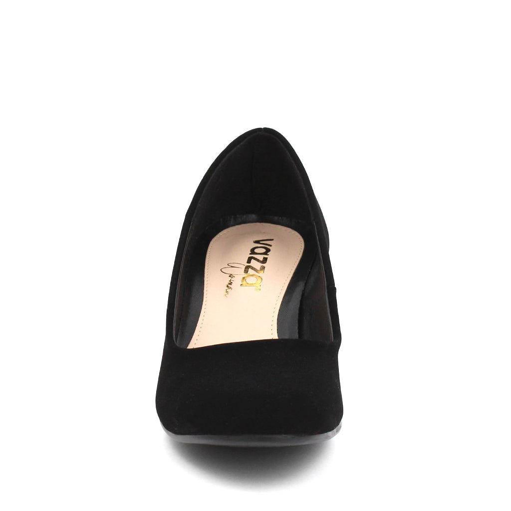 Zapatilla para mujer de nobuck color negro