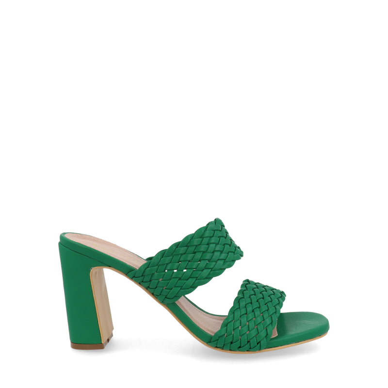 Sandalia de tacón Alto Vazza color Verde para Mujer