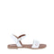 Sandalia de Piso Vazza color Blanco con ajuste de correa para Mujer