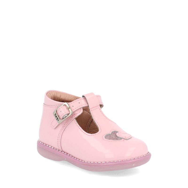Zapatos Primeros Pasos corazón Rosa para Niña