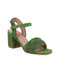 Sandalia de tacón Medio Vazza color Verde para Mujer