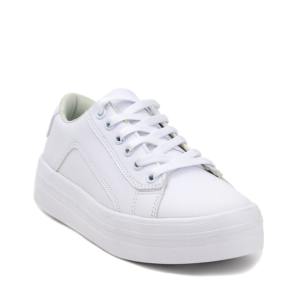 Tenis Escolar para mujer color blanco