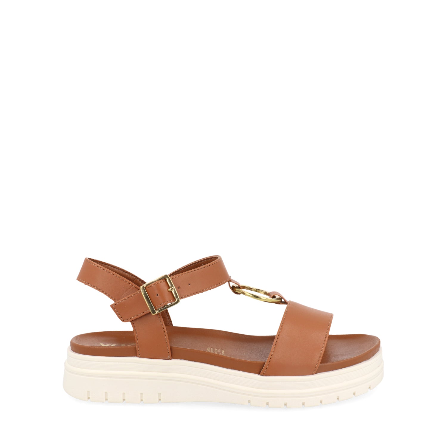 Sandalia Vazza color Camel para Mujer