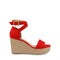Sandalia de tacón Alto Vazza color Rojo para Mujer